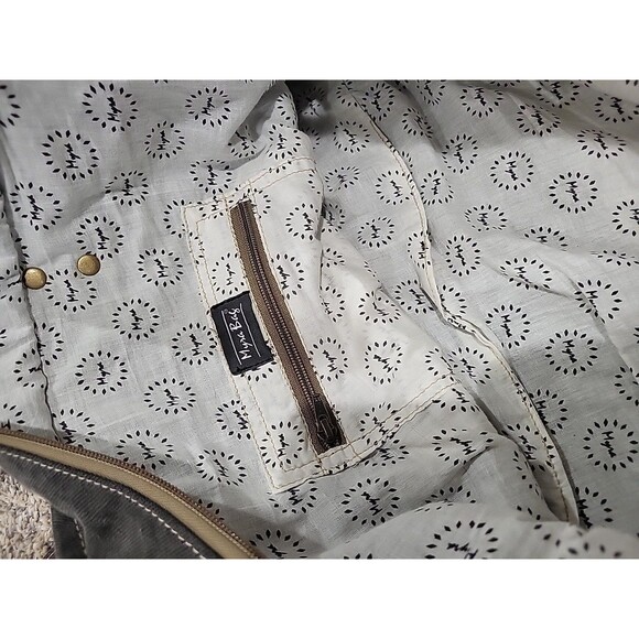 Myra XLarge Travel Canvas Leather Weekender Bag EUC - Picture 5 of 16